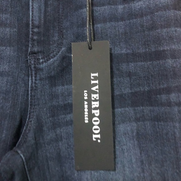 Liverpool Dark Wash Size Petite 6/28 Jeans NWT - Picture 2 of 8